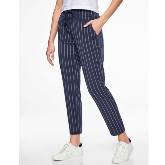Athleta Stripe Midtown Ankle‎ Pants - Picture 1 of 11